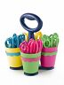013566015098 Westcott Pointed Safety Scissors For Kids And Caddy