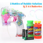 0657419548366 Finether Bubble Gun Flashing Bubbles Blower Squirt Shooter