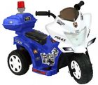 1800119 Kids Motorcycle Battery Police Riding Trike Electric Cars 691171800119
