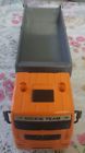 203715001 Dickie Spielzeug Garbage Man Dump Truck Team Rare German Orange