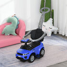 370116bu 3 In 1 Kids Baby Ride On Push Car Stroller Sliding Walking With Horn Music Light
