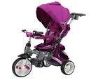 300-purple Evezo Samzio Swivel Seat Baby Tricycle And Stroller 640746586590