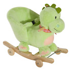 330-068 Plush Dinosaur Rocker Kids Interactive Rocking Horse Sounds