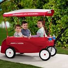 3333 Dlx Radio Flyer Triple Play Wagon Deluxe With Canopy