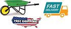 34 Inch Garden Yard Patio Outdoor Kids Farm Toys Play Steel Wheelbarrow Steel