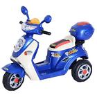 370033 Aosom Kids Ride On Electric Moped Scooter Blue 842525106801