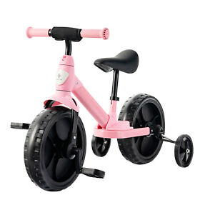 4-in-1 Kids Training Bike Toddler Tricycle Balance Bike For Boys And Girls Blue