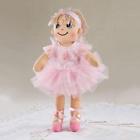 4098-8 Delton Products Yarn Hair Ballerina Soft Cloth Doll 785239772644
