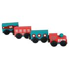 432342338 Retro Diecast Toy Vehicles Wooden Magnetic Train Pieces 6943694912010