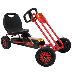509 U918002 Rocket Pedal Go Kart With Ergonomic Adjustable Seat And Sharp Handling Red