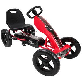 509 U930002 Crew Race Z Pedal Kids Go Kart Red Metal Speed Control