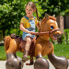 54443 Kids Toys Interactive Toy Musical Pony Ride With Two Forward