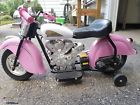 5524544 Giggo Toys Little Vintage Indian Motorcycle Pink And White
