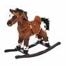 603161397127 Aosom Llc Qaba Plush Ride On Rocking Horse