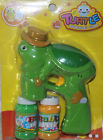 6169804808886 Bubble Gun Green Turtle Blower Blaster With Flashing