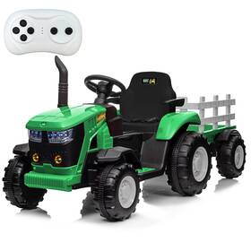 Aconee Nlq9ajbctx6umt-8je2g W9d3u Kids Ride On Tractor With Remote Control 12v Battery Powered Electric Tracto