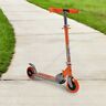 Actscot-490cv-or Dimensions Curve Light Up Wheels Folding Kick Scooter In Orange