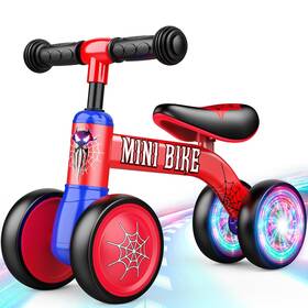 Aetyni Wj121569 Baby Balance Bike 1 2 Year Old Spider For 10-24 Month With Light &