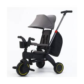 Anna Queen Cr-bk0001 Baby Tricycle 5 In 1 Compact Folding Toddler Bike With Removable Push Handle Fol