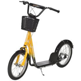 Aosom 196393061008 Youth Scooter Kick With Adjustable Handlebars Yellow