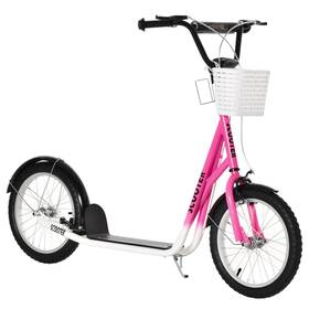 Aosom 196393061015 Youth Scooter Kick With Adjustable Handlebars Pink