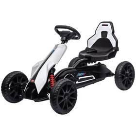 Aosom 196393243312 Kids Pedal Go Kart Outdoor Ride-on Toy With Adjustable Seat Swing Axle Han