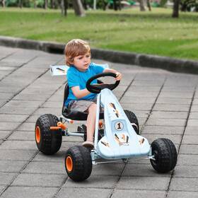 Aosom Us341-0350146 Pedal Go Kart Children Ride On Car Cute Style W Adjustable Seat