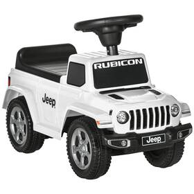 Aosom Us370-259v00wt0131 Kids Ride On Push Car With Engine Sounds And Under-seat Storage Foot-to-floor
