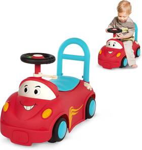 B. Toys Bx2310z B. Push Cartoy Ride-on Race Car Walker Toy - Handle And Storage