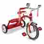B00004txm7 Radio Flyer Classic Red Dual Deck Tricycle