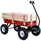 B074397v2j Superworthboutique Wagons Toys Outdoors Children Kids Wood Cart Red