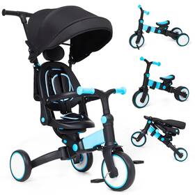 Babevy 196336718662 Baby Tricycle 7-in-1 Folding Kids With Adjustable Parent Han
