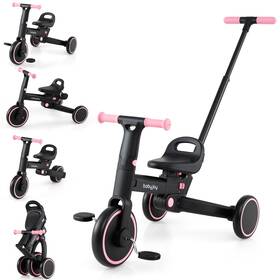 Gt-fwam-07096 Baby Joy Toddler Tricycle 4-in-1 Foldable Kids Trike With Adjustable Seat R