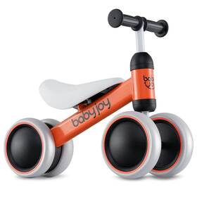 Baby Joy T6657ora25961 Balance Bike 4 Wheels Learn To Walk Toys Rides No-pedal Toddler Gift Orange