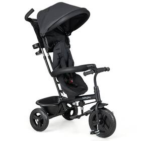 Babyjoy Hcst00642 4-in-1 Multifunctional Tricycle Kids Trike With Removable Canopy And Push Handle