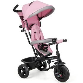Babyjoy Hcst00644 4-in-1 Multifunctional Tricycle Kids Trike With Removable Canopy And Push Handle