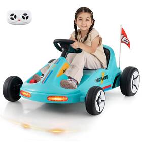 Babyjoy Hcst04679 12v Kids Electric Go Kart 7ah Battery Powered Ride On Race Toy With Remote Control