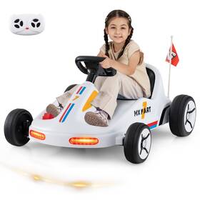 Babyjoy Hcst04681 12v Kids Electric Go Kart 7ah Battery Powered Ride On Race Toy With Remote Control