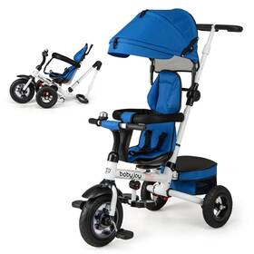 Babyjoy Hcst07910 5-in-1 Folding Trike For Toddlers 1-5 Years Old With Safety Harness Storage