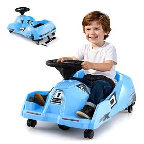 Hcst09833 Babyjoy 12v Ride On Toy Car Electric Go Kart With Cleaning Fun And Remote Control Blue