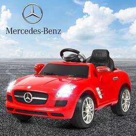 Babyjoy Ty580373re Red Mercedes Benz Sls R/c Mp3 Kids Ride On Car Electric Battery Toy New