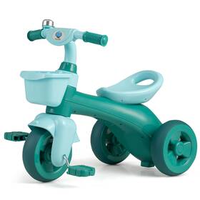 Us-2hcst10930 Babyjoy Kids Trike With Limited Steering Ergonomic Seat Front And Rear Storage Baskets