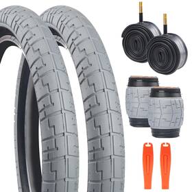 Balinge Wjp1259-3 20 X 2.4 Bike Tire 1/2 Pack With Tube Levers Kids Repl