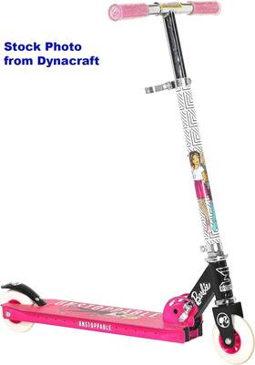 Barbie Dynacraft 8512-14 Girlsft 4 Inch Scooter. High Quality Alloy Steel. Super-durable. Nib