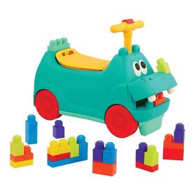 Battat Bt5002z Hippo Ride-on With Lights Sounds And Blocks