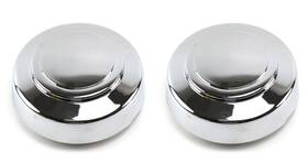 3140f Bb Auto New Pair Set Of 2 Front Chrome 16 Inch Wheel Center Caps Replacement For 07-1