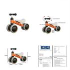 Bbyw05 Ancaixin Orange Baby Balance Bikes Bicycle Children Walker 761780928389