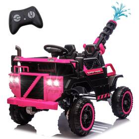 Bcarorur 717686085497 24v Ride On Utv For Kids 3 Seater 4wd Electric Car Truck With Remote Led Pink