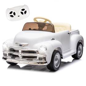 Bcarorur 769016396162 12v Kids Ride On Car Chevrolet Pickup Truck Battery Powered Toys With Remote White
