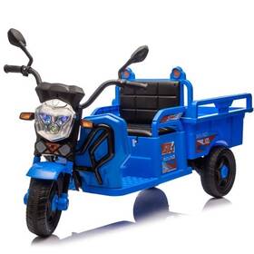 8611-blue Bcarorur 12v Kids Ride On Dump Truck Electric Tractor Car With Cargo Bed Led Blue